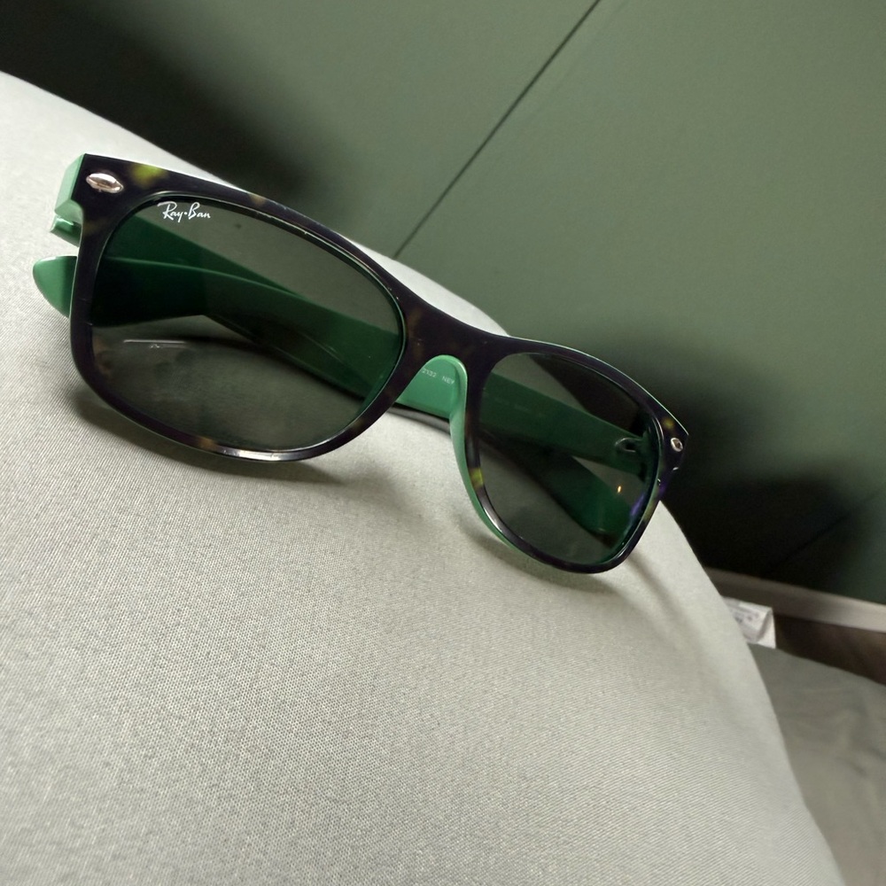 Ray-Ban Mint Green and Black Sunglasses